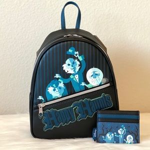 Loungefly Disney Haunted Mansion Backpack Set